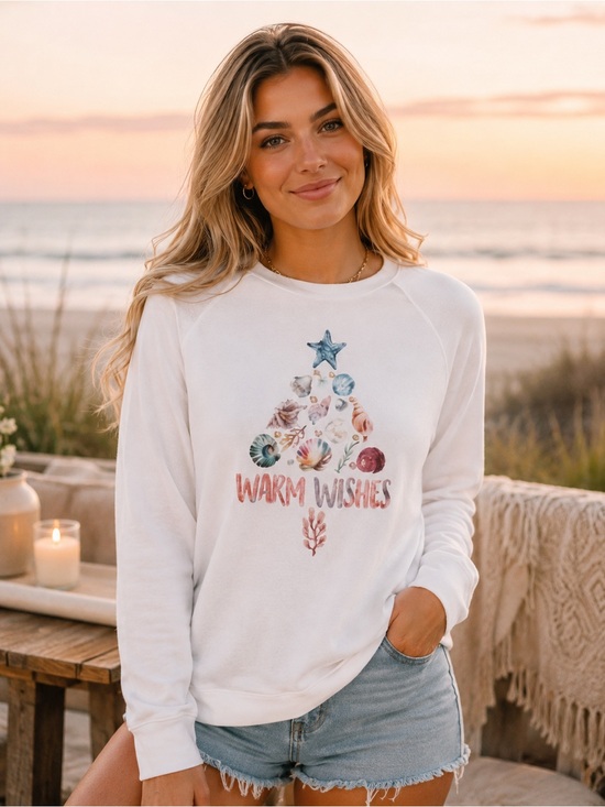 Philosophy Sweaters - NWT Philosophy Woman Seashell Tree Long Sleeve Shirt Plus 1X